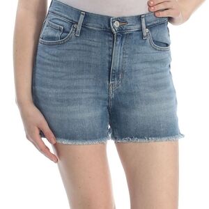 Levis high rise distress/raw hem denim shorts 6/28 spring summer